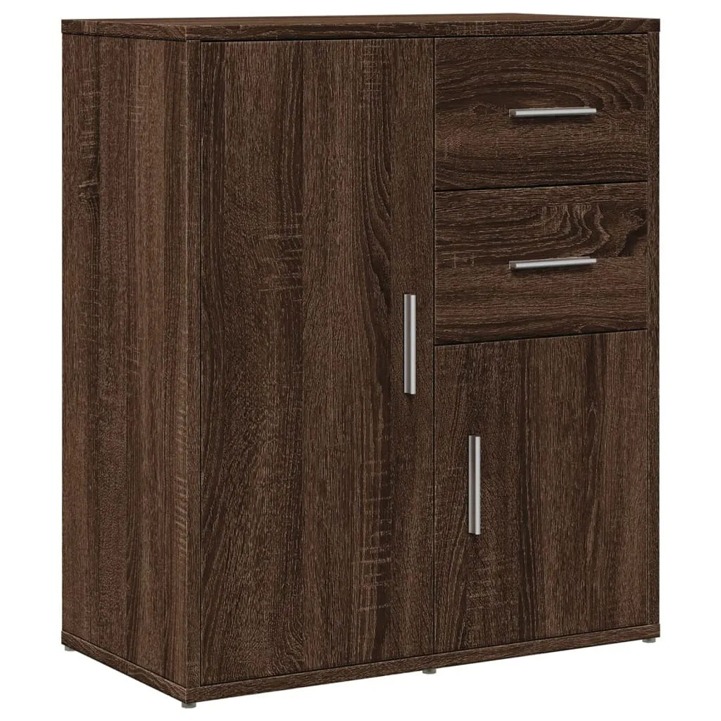 OFFERTA SYFAX™: Credenza Rovere Marrone 60x31x70 cm Multistrato