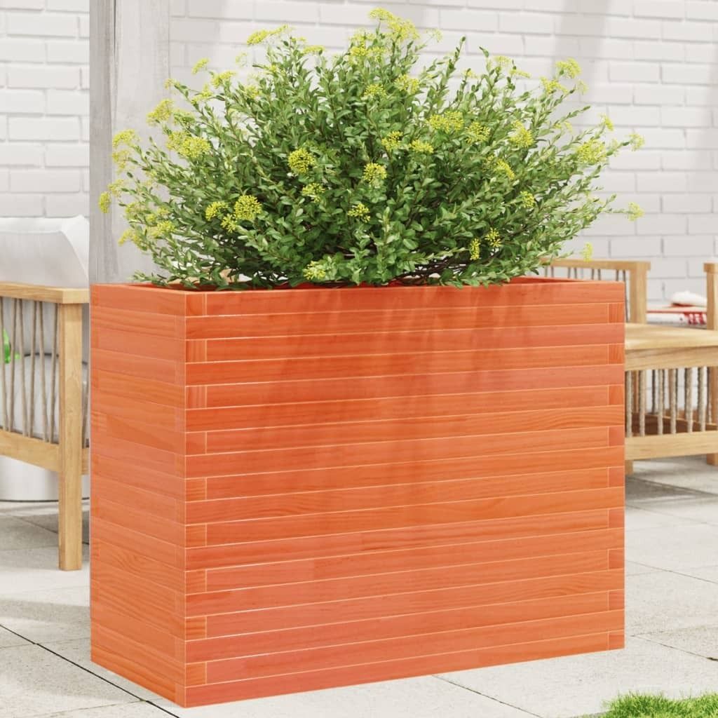 Maison Exclusive - Pflanzkübel Wachsbraun 90x40x68,5 cm Massivholz Kiefer