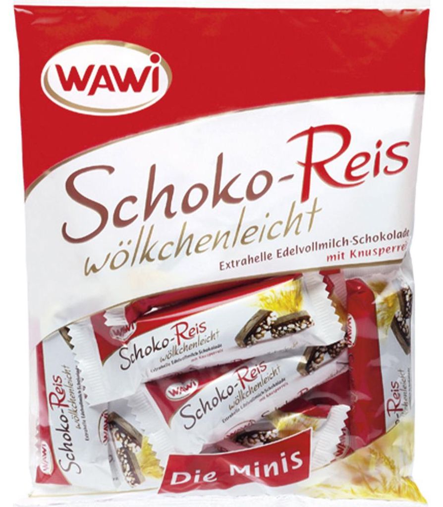 Wawi Schoko-Reis wölkchenleicht Edelvollmilch Minis 200g Produktbild 
