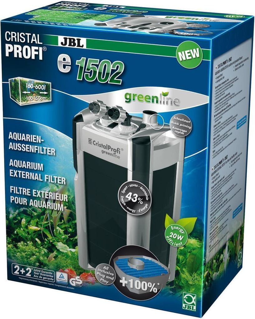 JBL Außenfilter Aquarienfilter CristalProfi E1502 Greenline Produktbild 