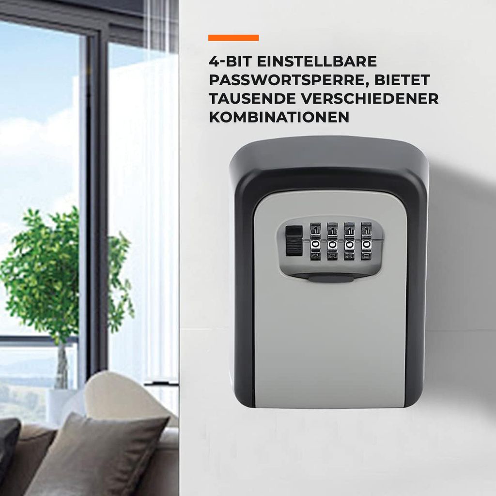 Schlüsseltresor mit 4-stelligem Zahlencode Produktbild 3