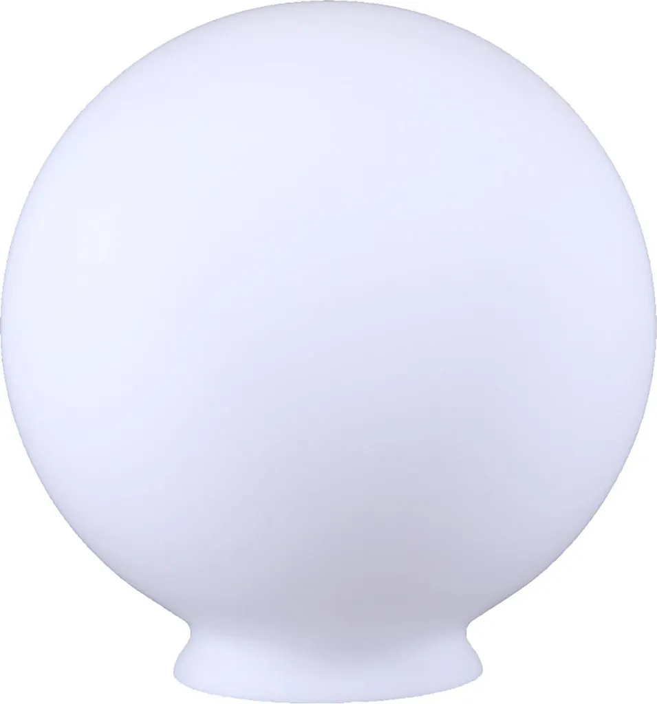 Verre sphérique blanc Ø 160mm avec collerette pour lampe et luminaire