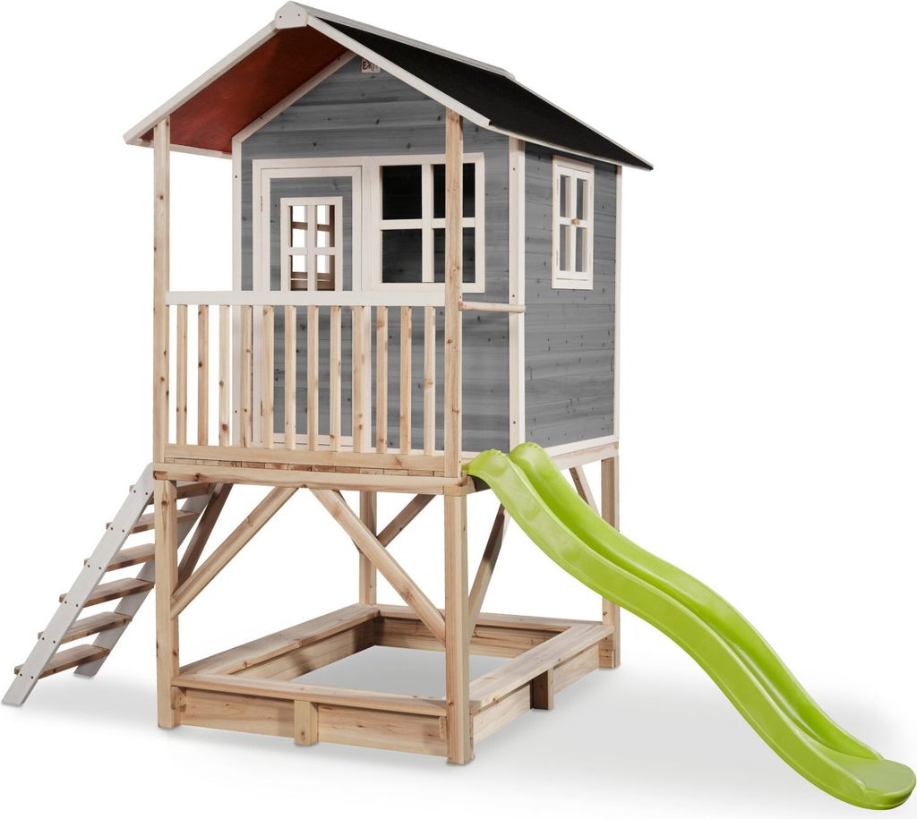 EXIT Loft 500 Holzspielhaus - grau