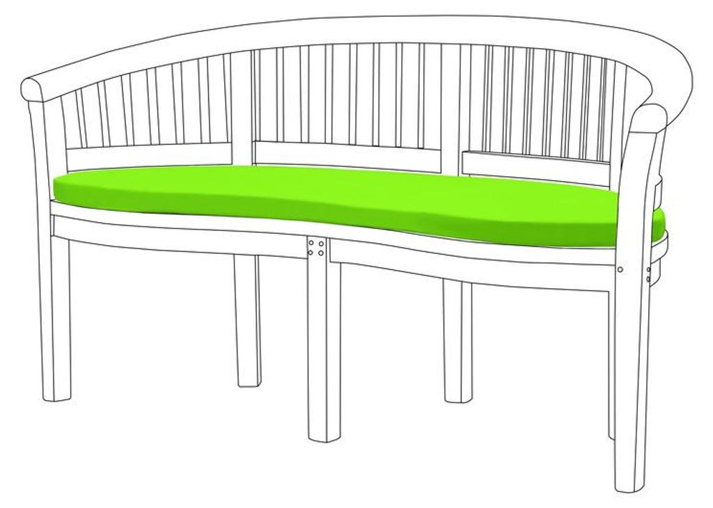 Gartenbankauflage für Bananenbank – Wasserabweisendes Produktbild 