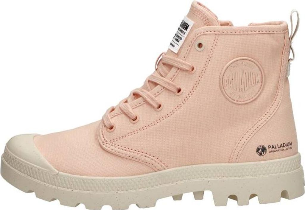 Palladium Pampa Hi Zip Oragnic Veterschoenen Hoog - Roze - Maat 41