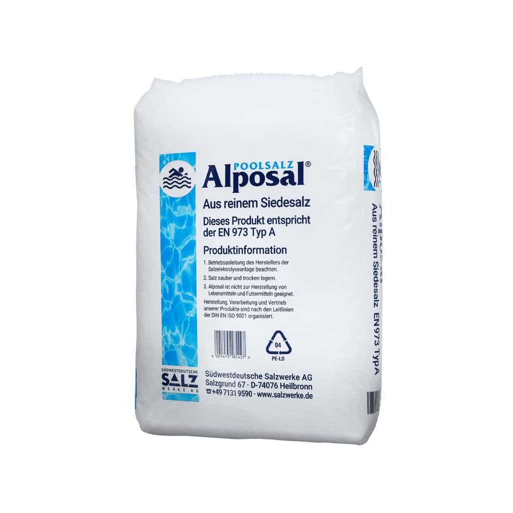 Alposal Poolsalz 25 kg, Schwimmbadsalz, Chlorinator Produktbild 