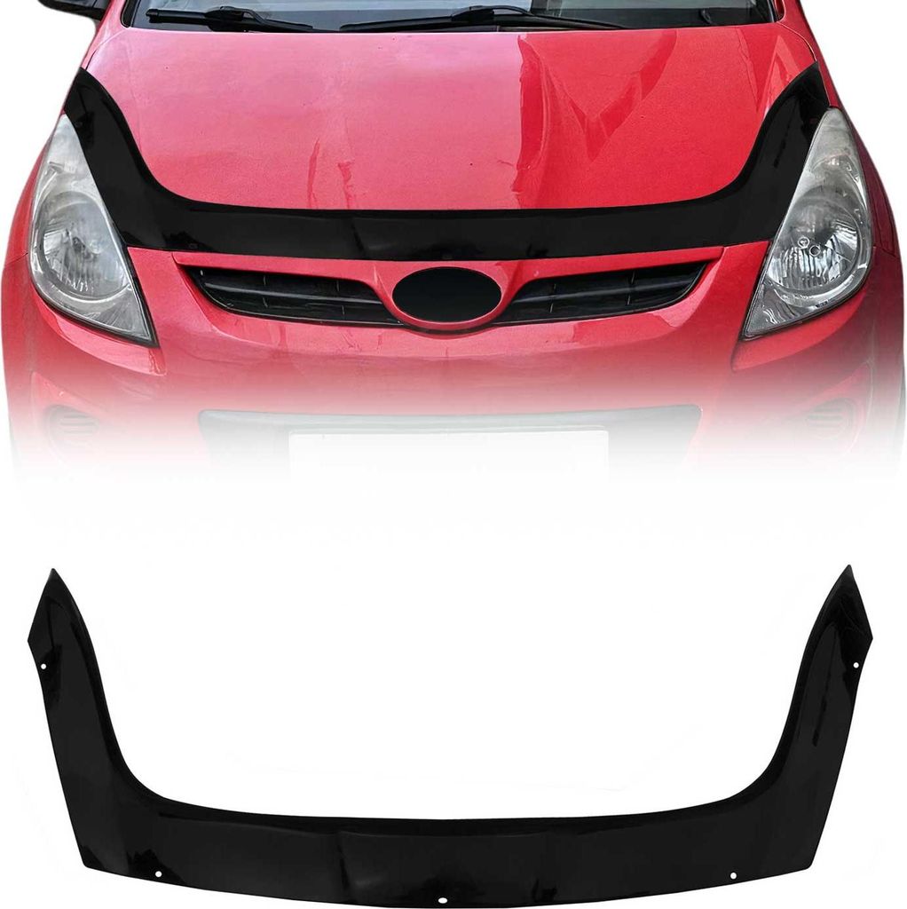 Motorhaube Deflektor Insekten Steinschlagschutz für Hyundai i20 2008-2012 Dunkel
