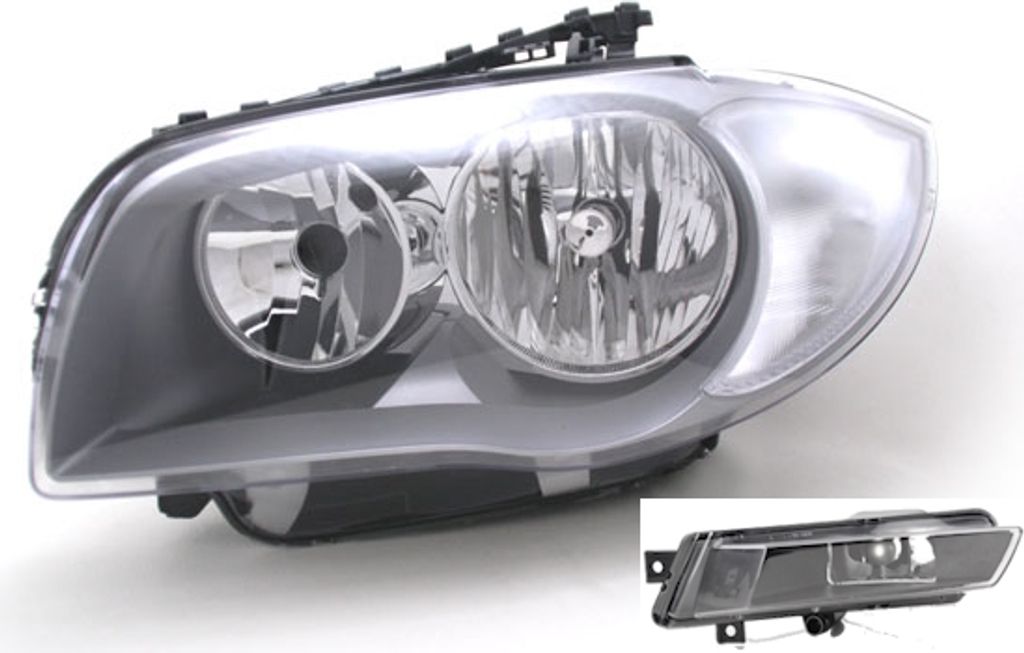 Scheinwerfer passend für BMW 1er E81 E82 E87 E88 07-09 H7 H7 Li. + Nebel 63117193387 7193387 63177181287 7181287 Johns