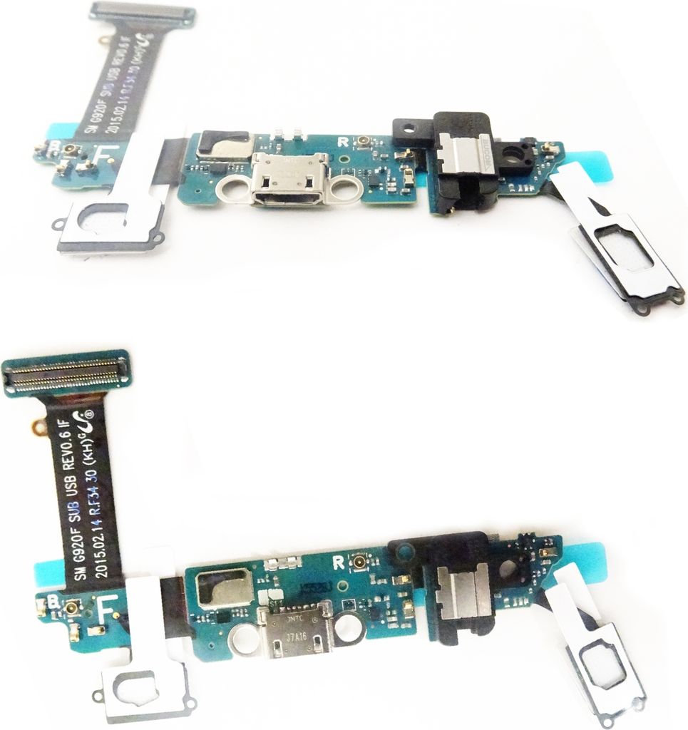 Strom Lade Buchse für Samsung Galaxy S6 SM 920F Micro USB Dock Home Taste Audio Board Charger