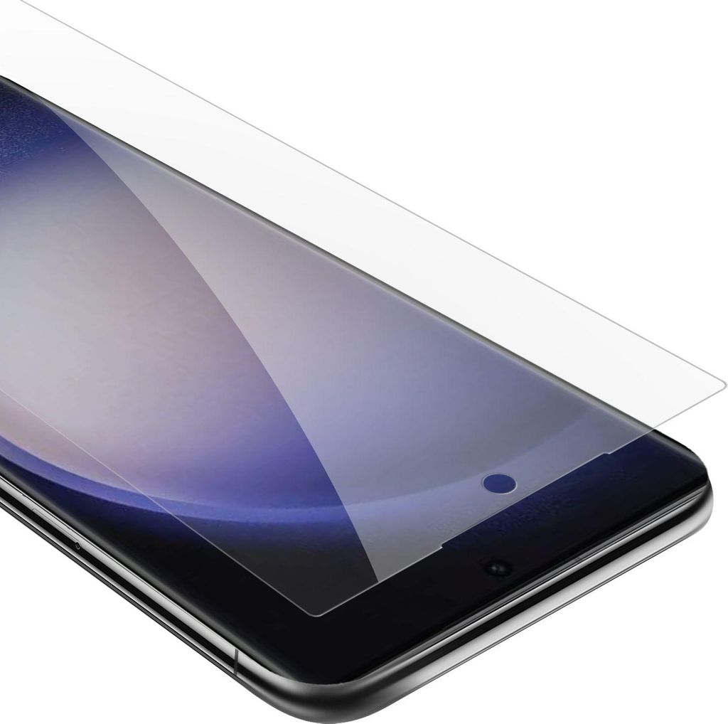 Cadorabo Schutzfolie für Samsung Galaxy S23 ULTRA in KRISTALL KLAR Gehärtetes Tempered Display-Schutzglas Panzerfolie