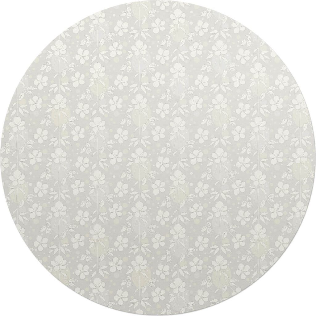 Florales Retro-Muster – Bodenschutzmatte – Stuhlunterlage – Bürostuhlmatte – Rutschfeste Bodenmatte – Schutzmatte für Hartboden – fi ...