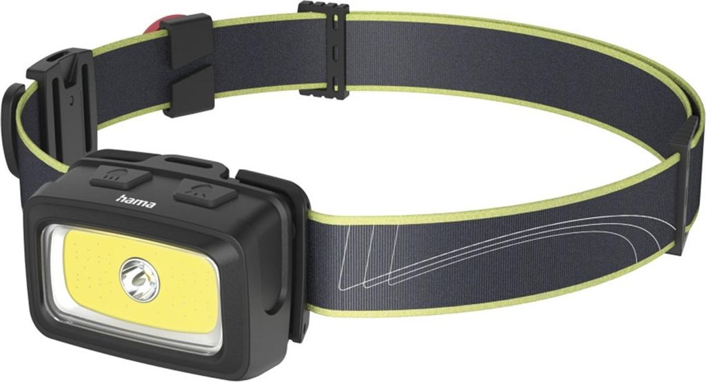 Hama LED-Stirnlampe HL350 mit Batterien, Kopflicht, 7 Modi