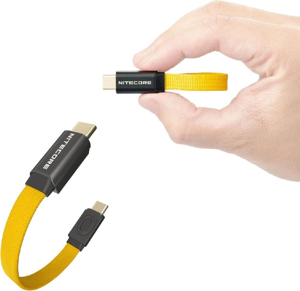 Nitecore NLink10 7 cm 60 W Schnelllade-USB-C-Kurzkabel Produktbild 