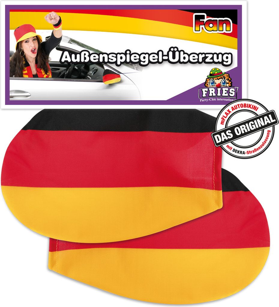 2 Stück Deutschland Außen Autospiegel Überzieher Produktbild 