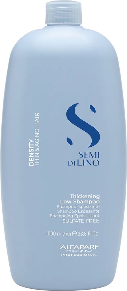 Alfaparf Milano Semi Di Lino Density Thickening Low Shampoo Stärkungsshampoo für schwaches und feines Haar 1000 ml