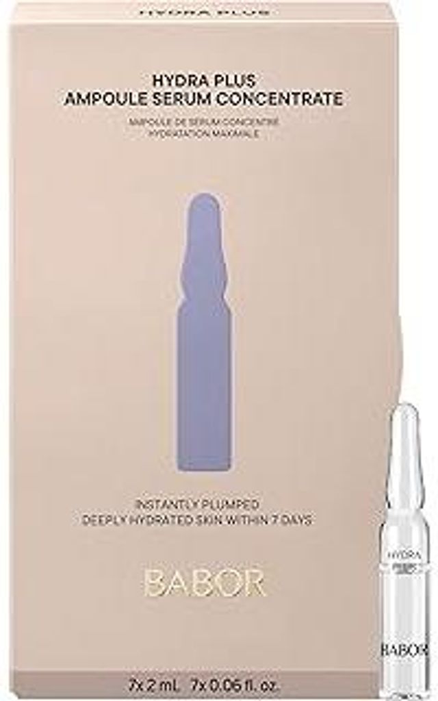 BABOR Hydra Plus Ampullen, vegane Gesichtspflege mit einzigartiger Kombination aus Hyaluronsäure, Sacchariden und ProVitamin B5 – für einen mul...