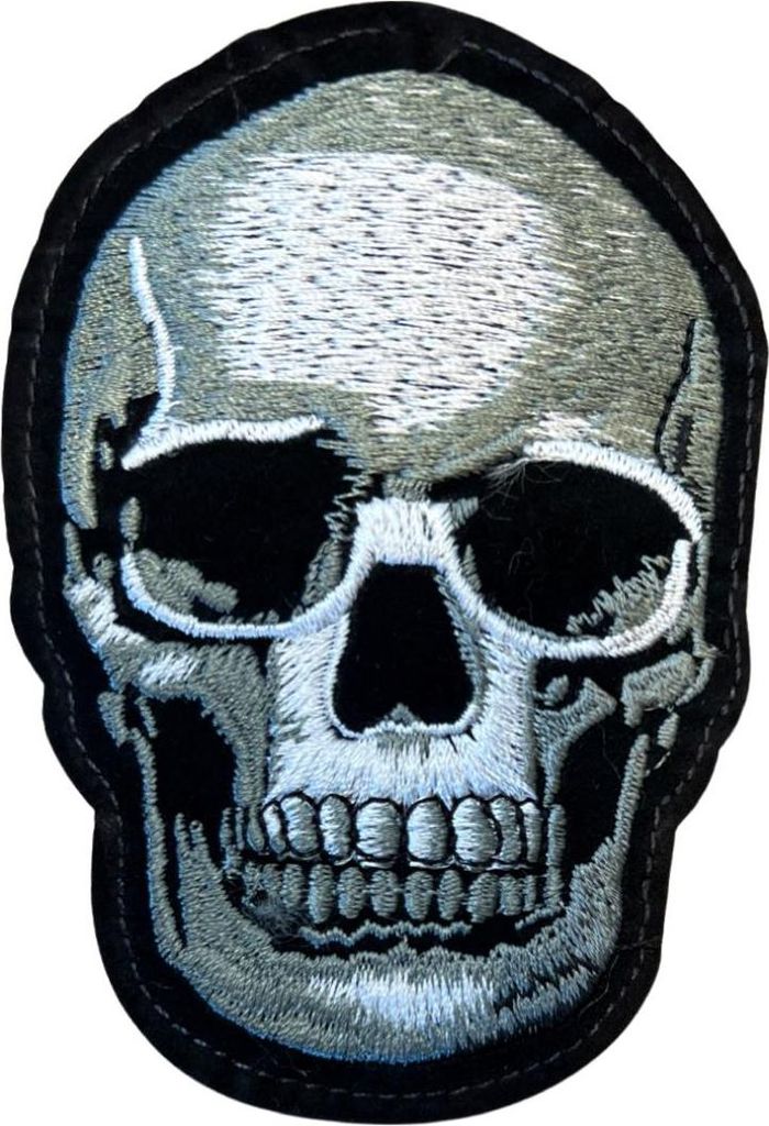 Totenkopf-Totenkopf-Emblem-Aufnäher zum Aufbügeln