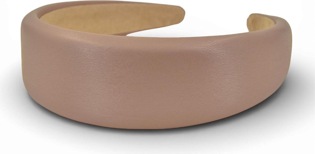styleBREAKER Damen Haarreif in Kunstleder Optik | breiter Haarreifen gepolstert (Padded Headband) | flexibler Kopfschmuck Clean Chic & Minimal Style