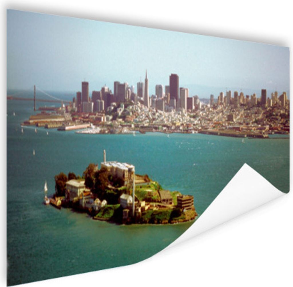MuchoWow Poster San Francisco - Alcatraz - Insel 180x120 cm - Fotoplakat