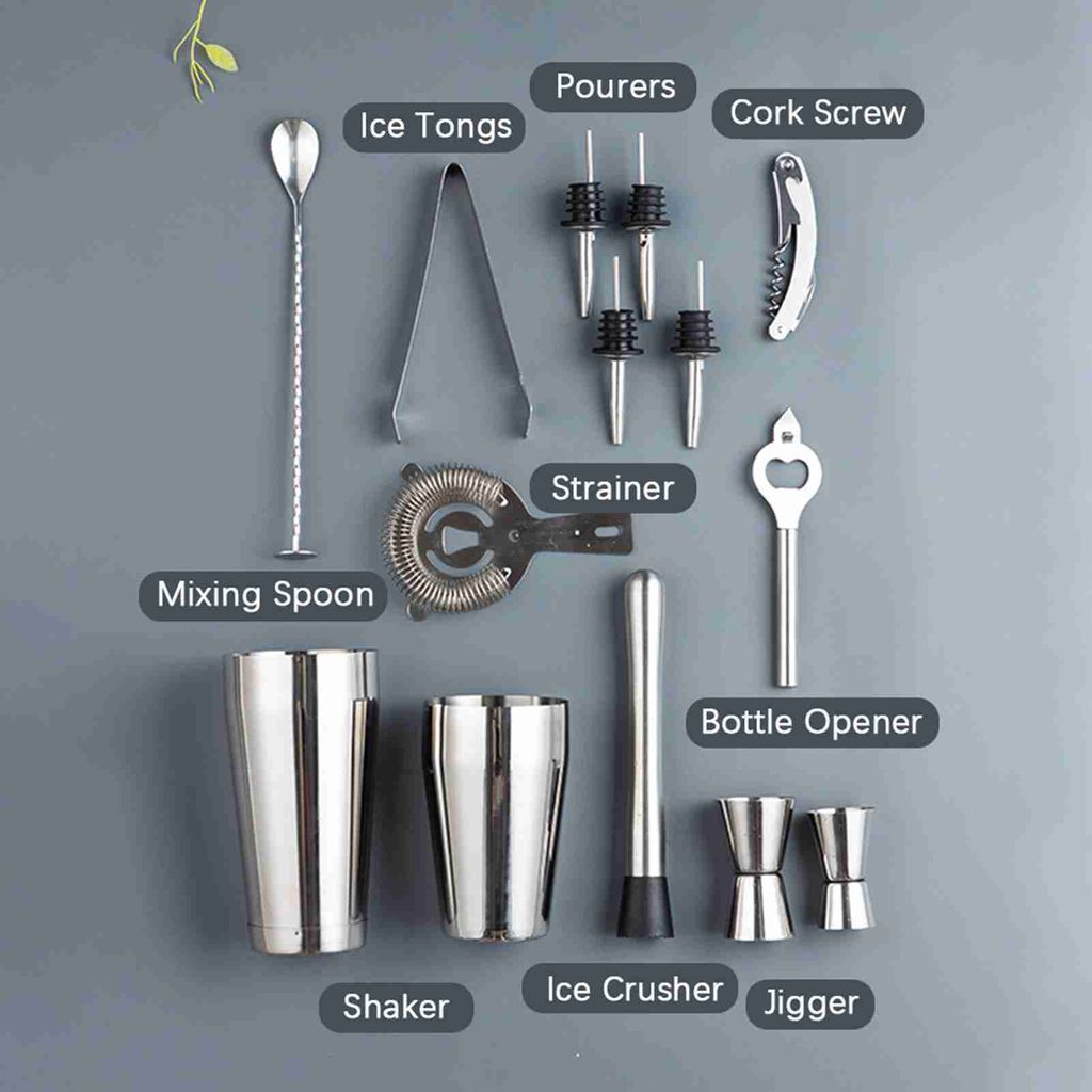 Cocktail Shaker Set,Bar Set Cocktail Shaker Set,Cocktail Shaker Set Bartender Kit,Bar Tool Set,Stainless Steel Cocktail Shaker Set,Bartender Kit