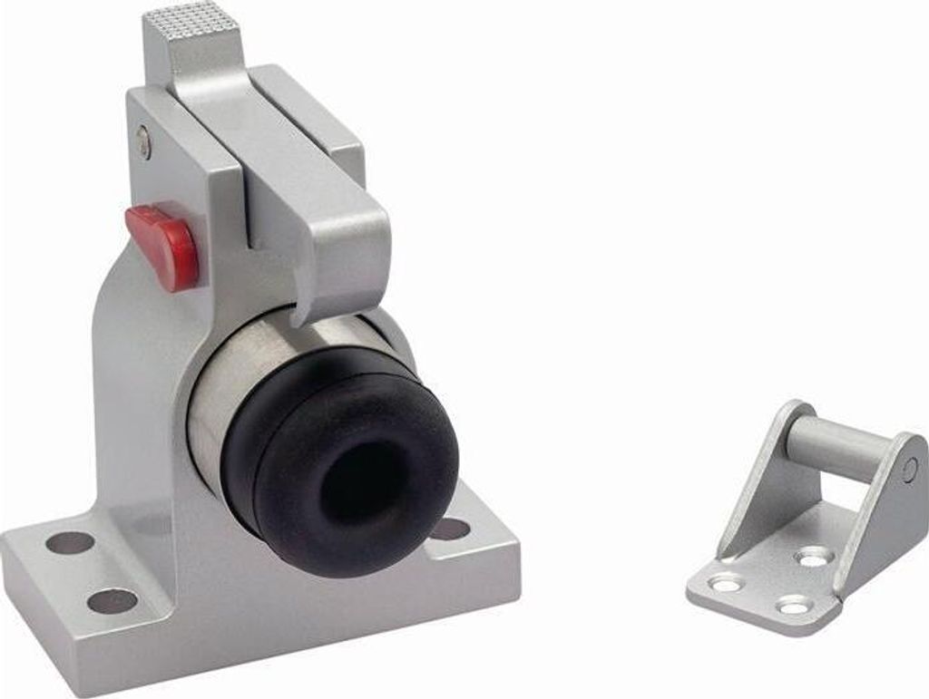 Türfeststeller 001/588/1 Alu.silberf.einbrennlackiert Produktbild 