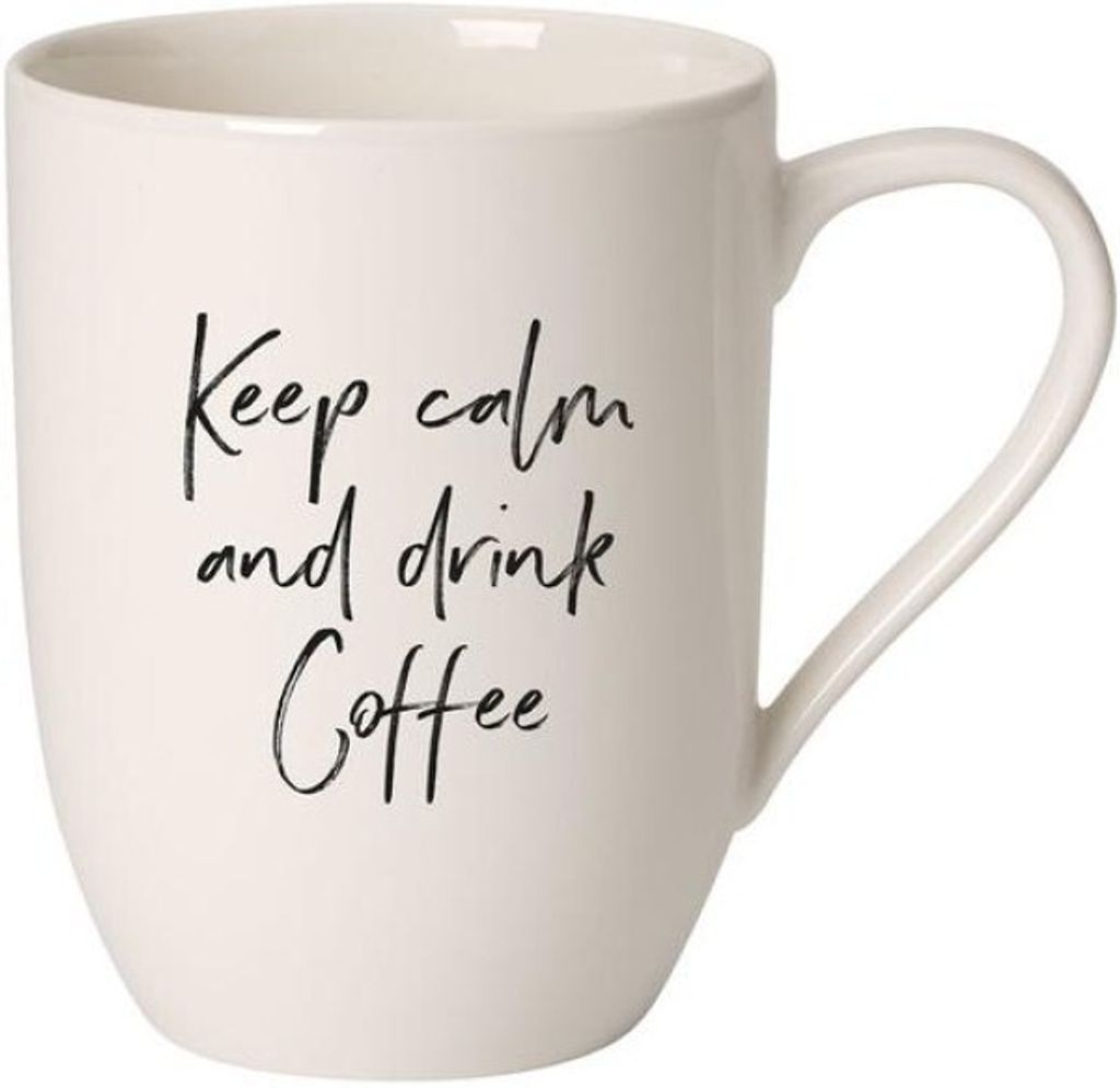 Villeroy & Boch Statement Becher mit Henkel "Keep calm and Produktbild 