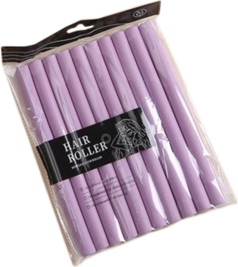 INF Hitzefreie Lockenwickler für alle Haartypen, 10er-Pack Violett