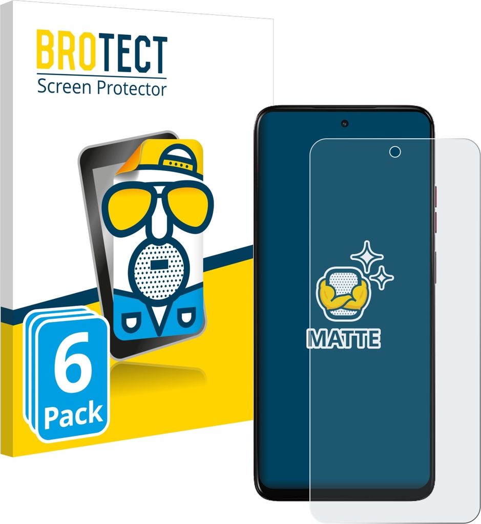 6x BROTECT Schutzfolie für Motorola Moto G05 Displayschutz Displayschutzfolie Folie Matt Entspiegelungsfolie