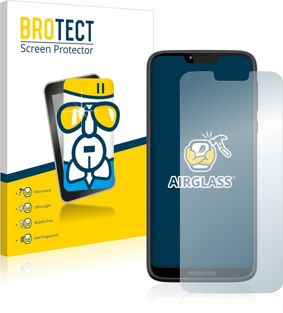 BROTECT Schutzglas für Motorola Moto G7 Power Schutzfolie Panzer Folie Glas Display Schutz klar