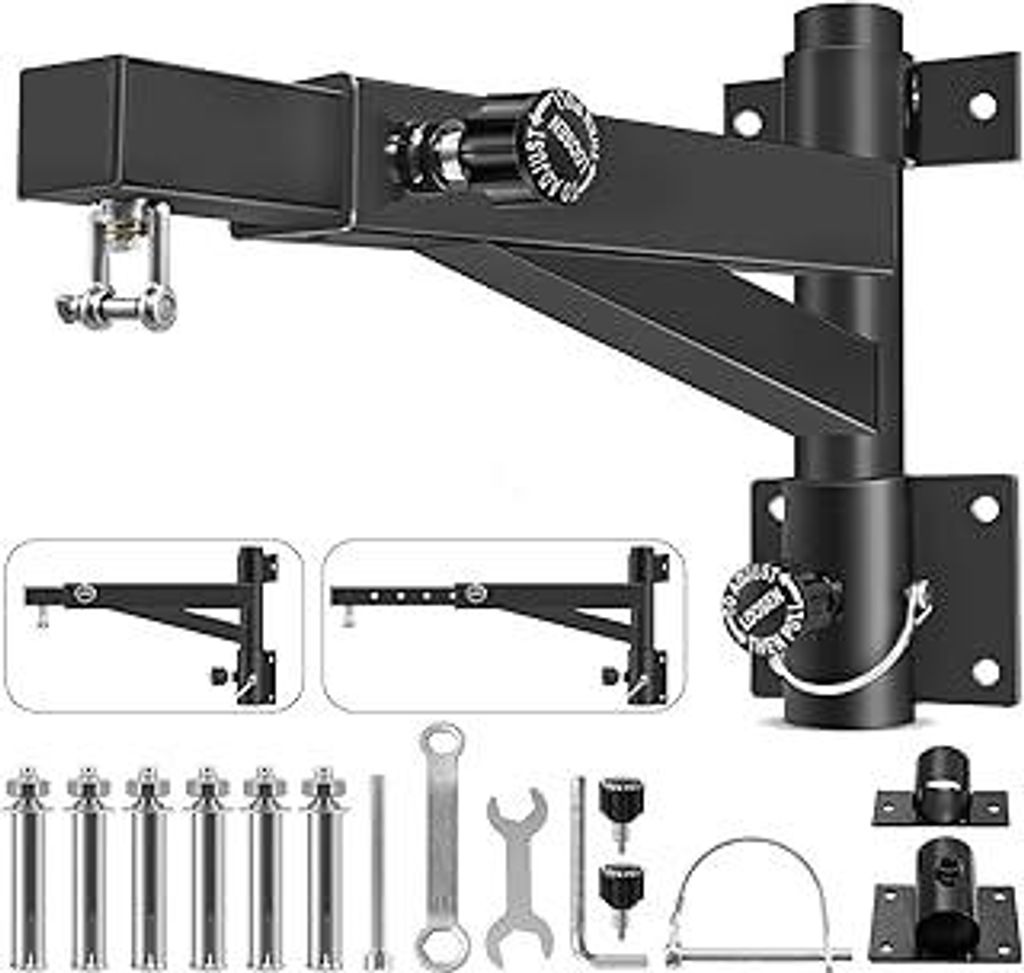 Einstellbar & Drehbar Boxsack Wandhalterung, 360kg Boxsack Halterung Wand, Schwerlast Punching Bag Mount Stand für Indoor und Outdoor Boxen Sport ...