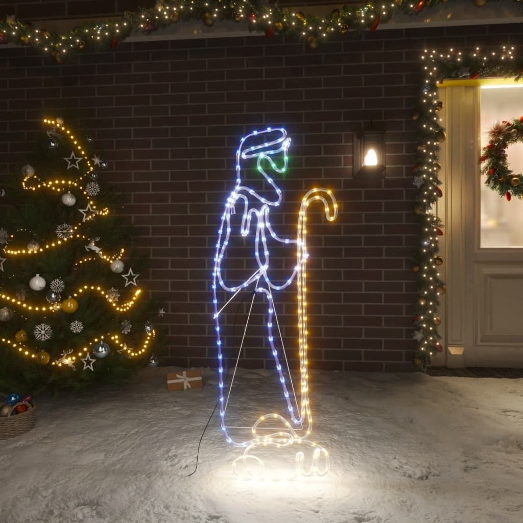 Möbel LED-Silhouette Hirte und Lamm 168 LEDs 102,5x35 cm - Weihnachtsgirlanden 343284