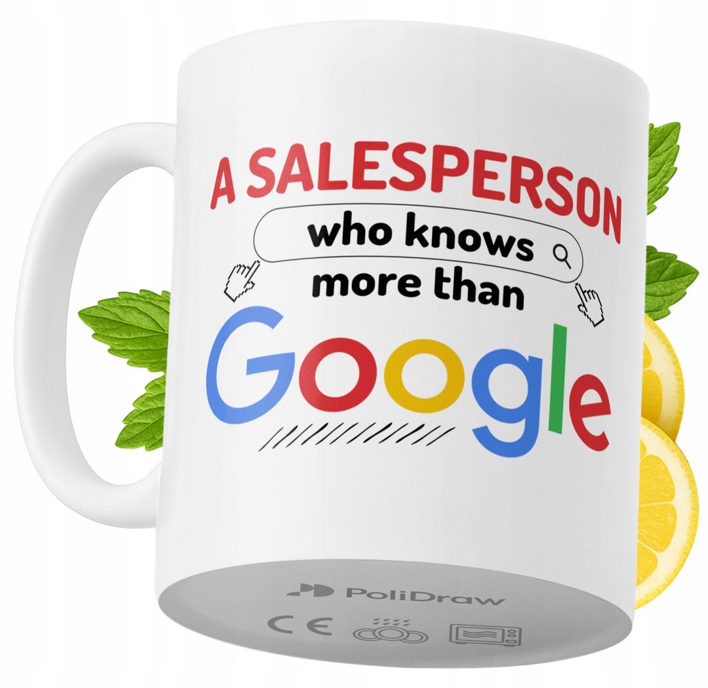 Lustige Kaffeetasse mit witzigem Textdesign für Verkäufer - ideal für Geburtstage, Namenstage, Feiertage und besondere Anlässe. Hochwertige Tas...