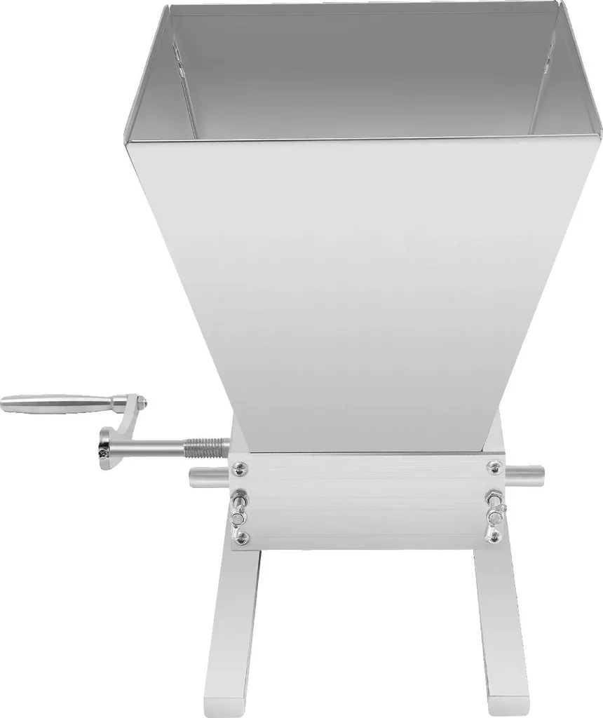 Moulin à céréales réglable blanc avec cylindres en acier inoxydable
