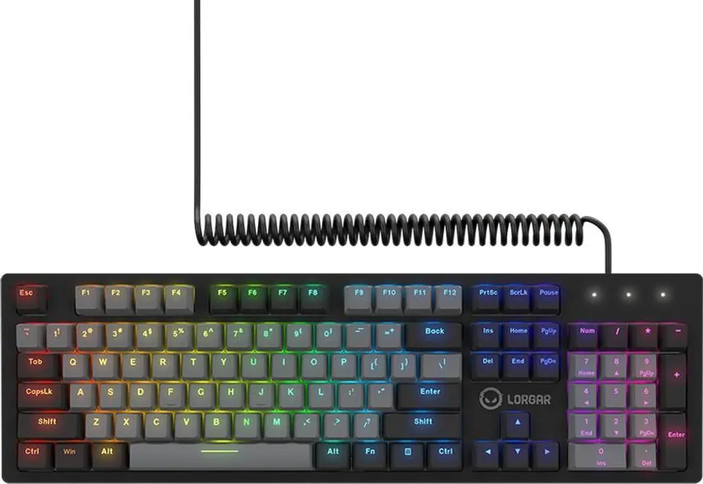 Clavier mécanique Lorgar Azar 514 RGB Noir avec Switches Linéaires EN