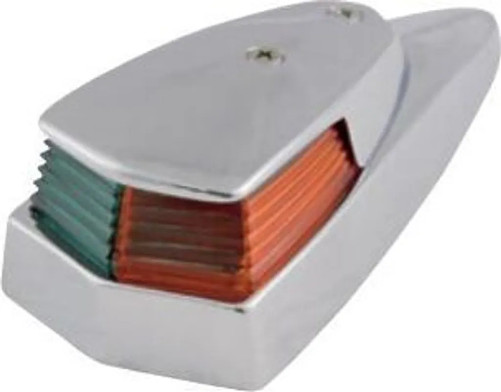 Lampe de bord BB/SB inox chromé - Éclairage bicolore étanche 12V/24V