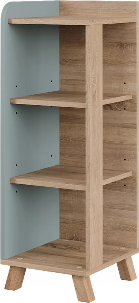 Meuble de rangement mi-haut Vicco Karen Sonoma et Bleu 30x90 cm 54685