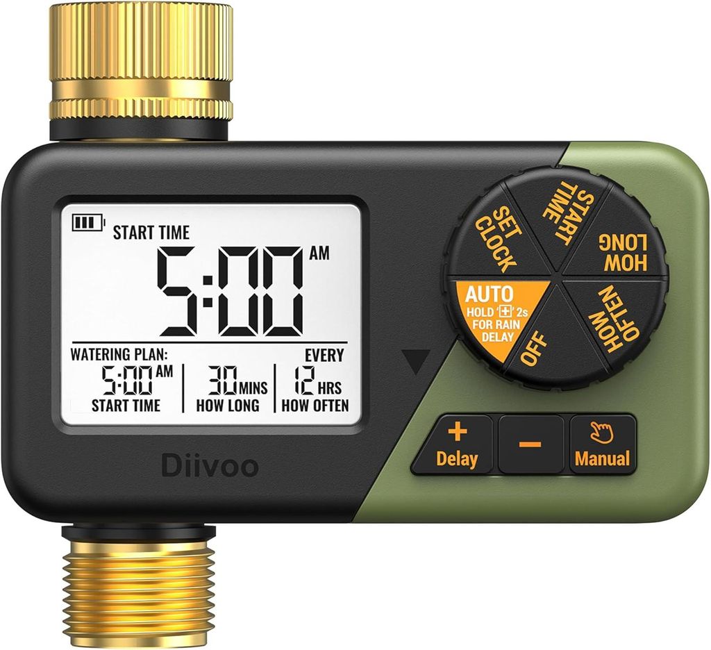 Diivoo IP67 Bewässerungscomputer LCD-Display Produktbild 