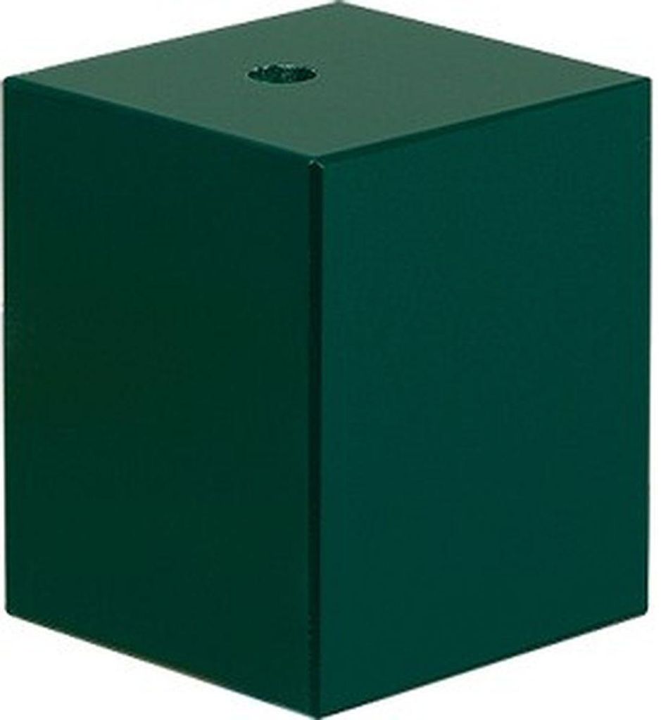 Holzfigur Untersatz für Kantenhocker grün eckig HxT 88x42cm NEU