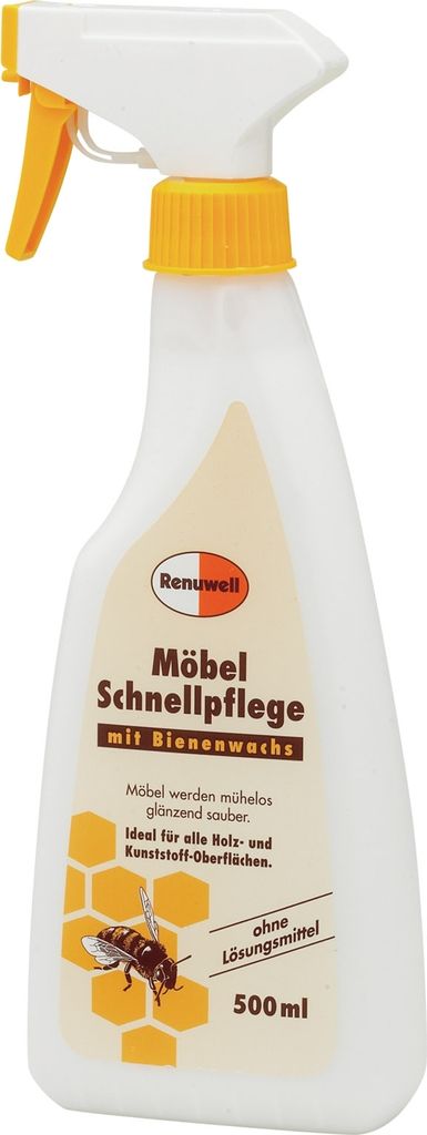 Renuwell Möbelpflege 500 ml: Glanz & Schutz mit Bienenwachs Produktbild 