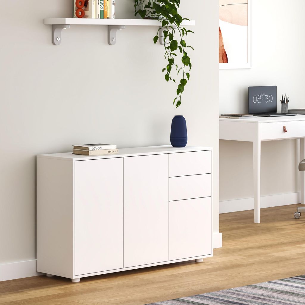 Credenza «Paarl» con 3 ante e 2 cassetti, 74 x 117 x 36 cm, Immagine del prodotto 