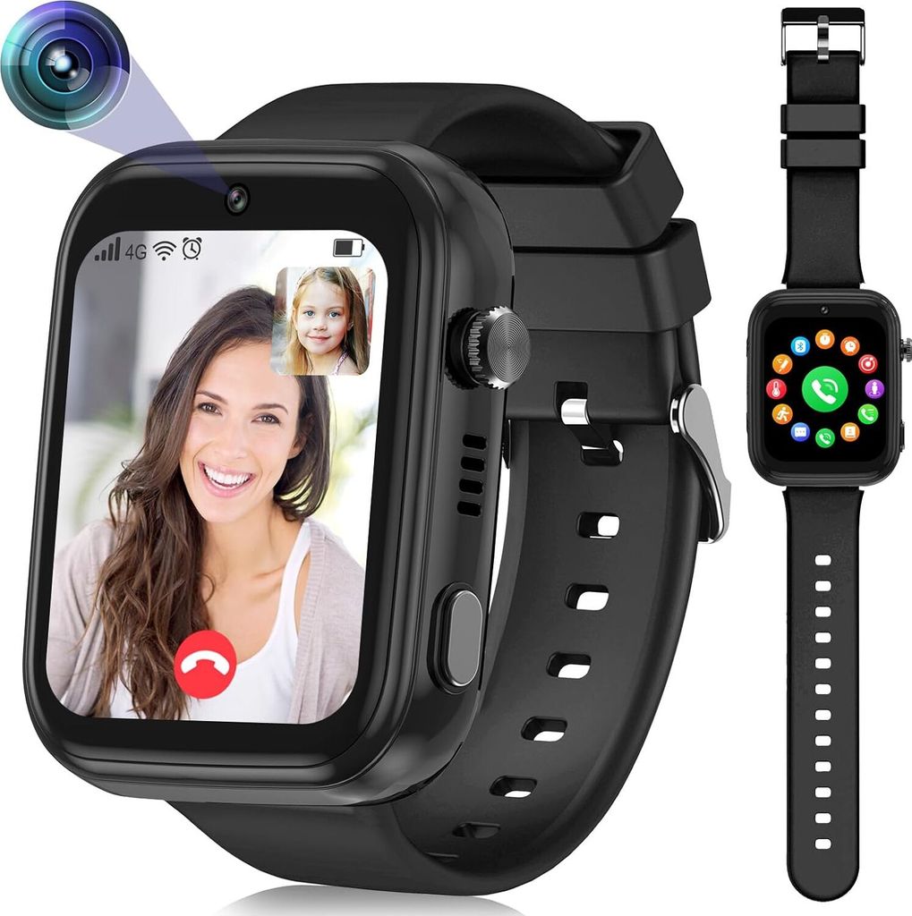 Kinder Smartwatch mit Videoanruf SOS Musik Player WLAN Produktbild 