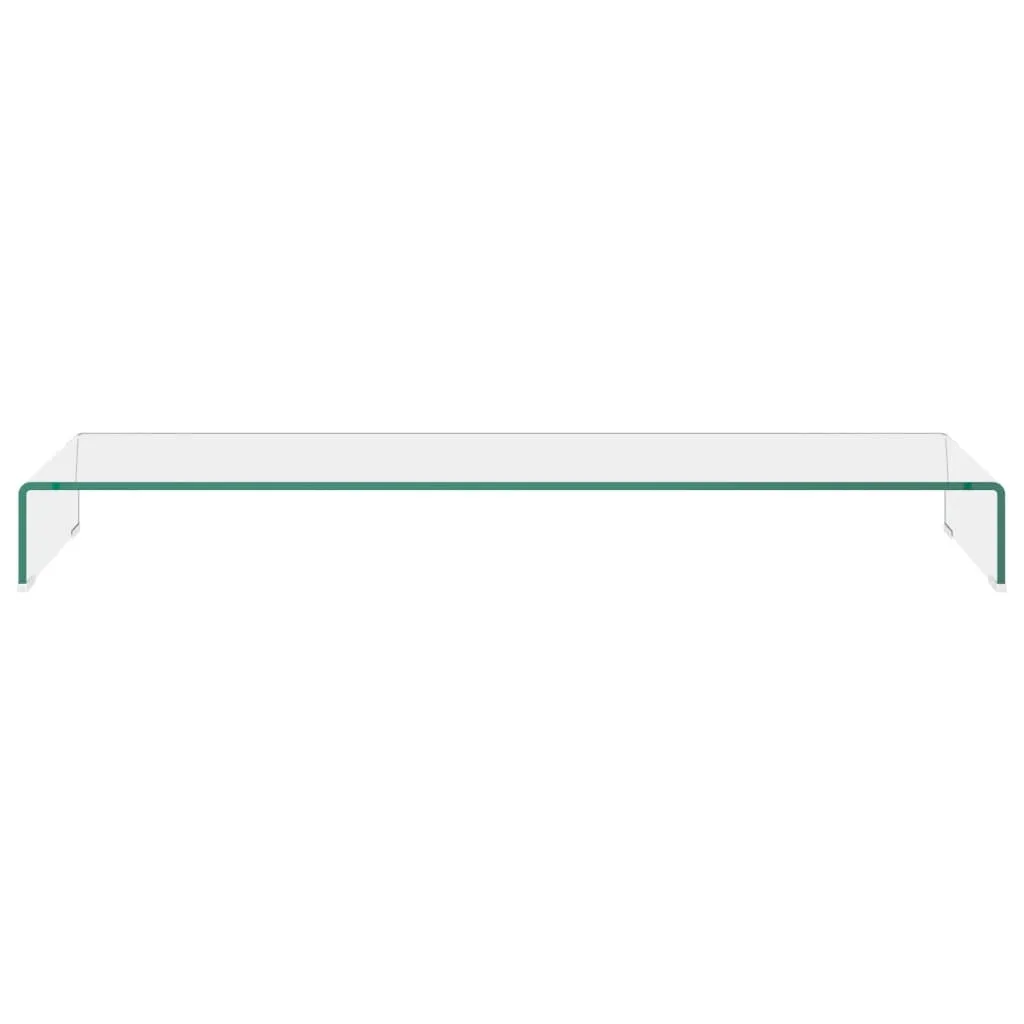 Réduisez la fatigue visuelle avec ce support TV en verre de 120 cm