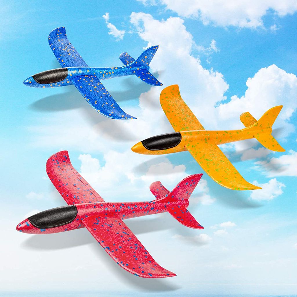 38 cm Handwurf Segel-Wurf-Flugzeug Spielzeug Schaum EPP Glider für Kinder24h 