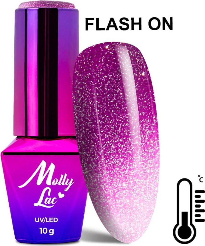 MollyLac Thermo Flashing Lights Nodisco Hybrid Nagellack 10 g Nr. 690