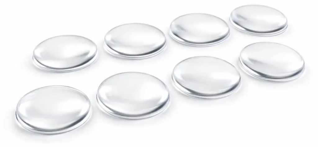 Butées murales adhésives 4cm en silicone avec forte adhérence - 8 unités