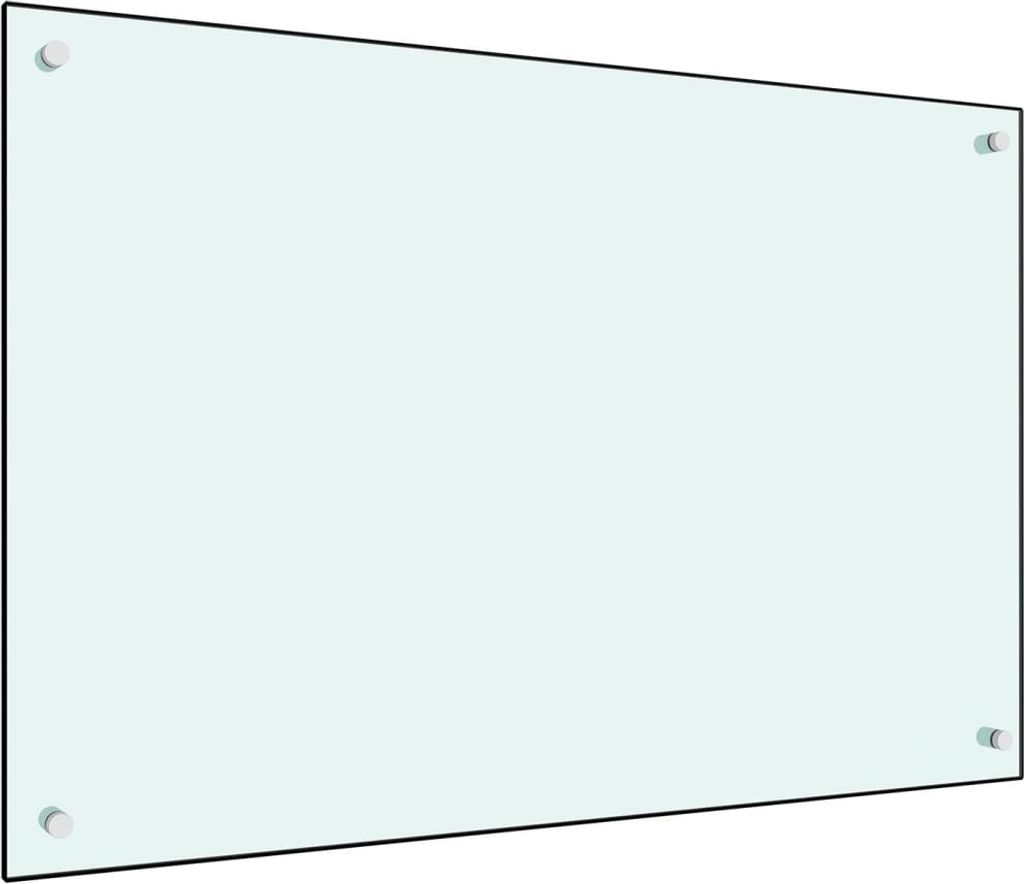 Küchenrückwand Milchweiß 90x60 cm Hartglas