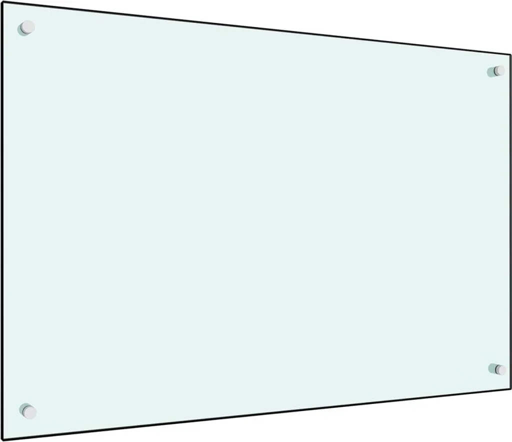 Dosseret de cuisine en verre trempé Lait 90x60 cm - Protection murale
