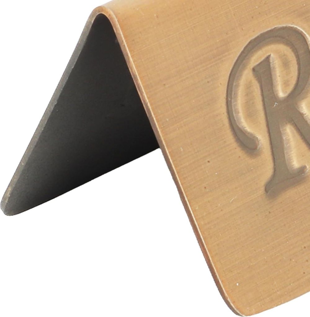 Reservierungsbord für Hochzeit - Antik Bronze Edelstahl - Englisch Reservierte Sitzplätze - Tischschild Acryl Schilder - Schwarze Restaurants Zel...