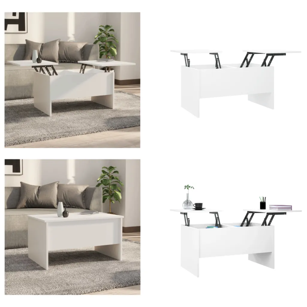 Recensione Tavolino vidaXL Bianco 80x50x42,5 cm: Qualità e Montaggio