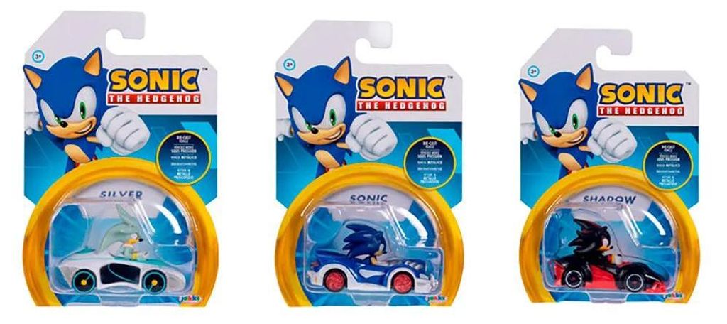Jakks Pacific Sonic Mini-fahrzeuge Serie 7 3 Zufällige Produktbild 
